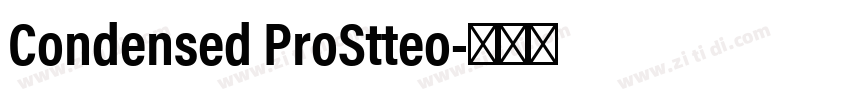 Condensed ProStteo字体转换